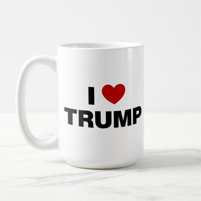I Love Trump Coffee Mug (Left)