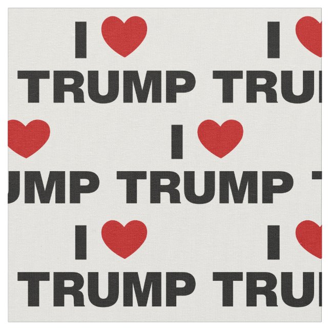 I Love Trump Fabric (Close Up)