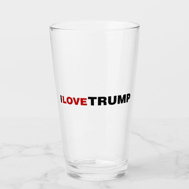 I Love Trump Glass (Front)