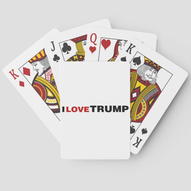 I Love Trump Playing Cards (Back)