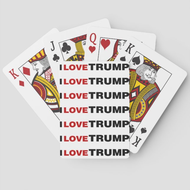 I Love Trump Playing Cards (Back)