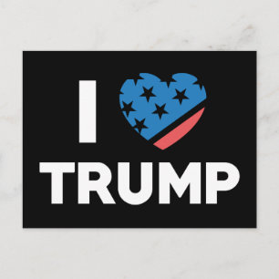 I Love Trump Postcard