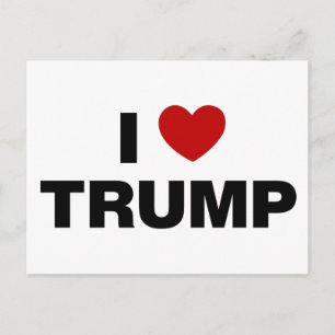 I Love Trump Postcard