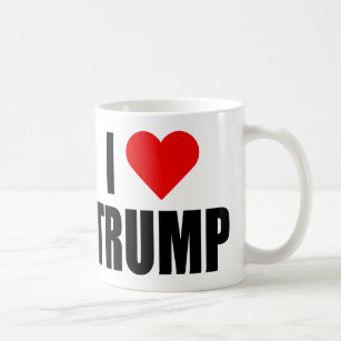 "I LOVE TRUMP" (right-handed) Coffee Mug