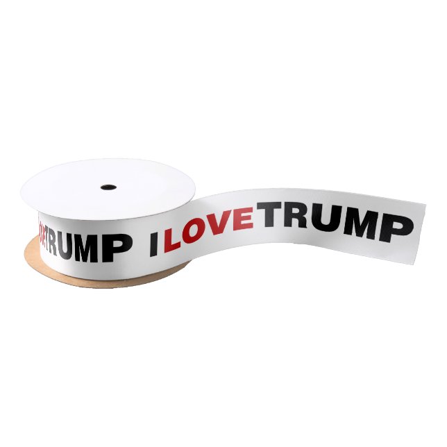 I Love Trump Satin Ribbon (Spool)