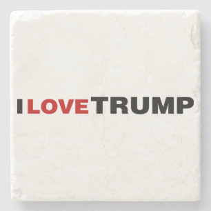 I Love Trump Stone Coaster
