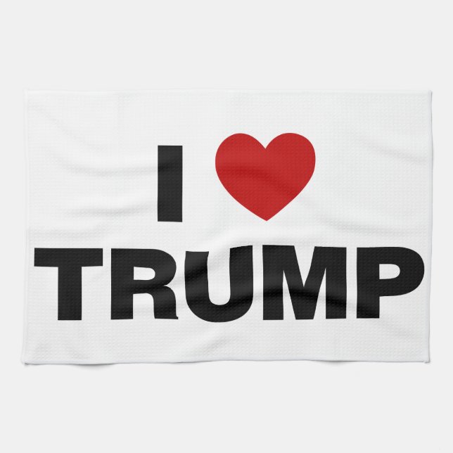 I Love Trump Tea Towel (Horizontal)