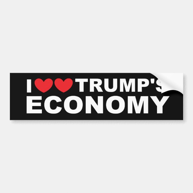 I Love Trump's Economy popular political sticker (Front)