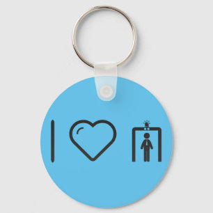 I Love TSA Key Ring
