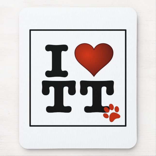 I Love TT Mousepad (Front)