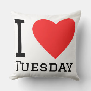 I love tuesday cushion