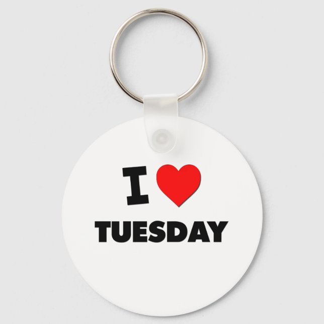 I love Tuesday Key Ring (Front)