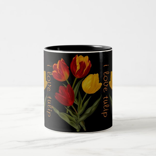 i love tulip mug (Center)