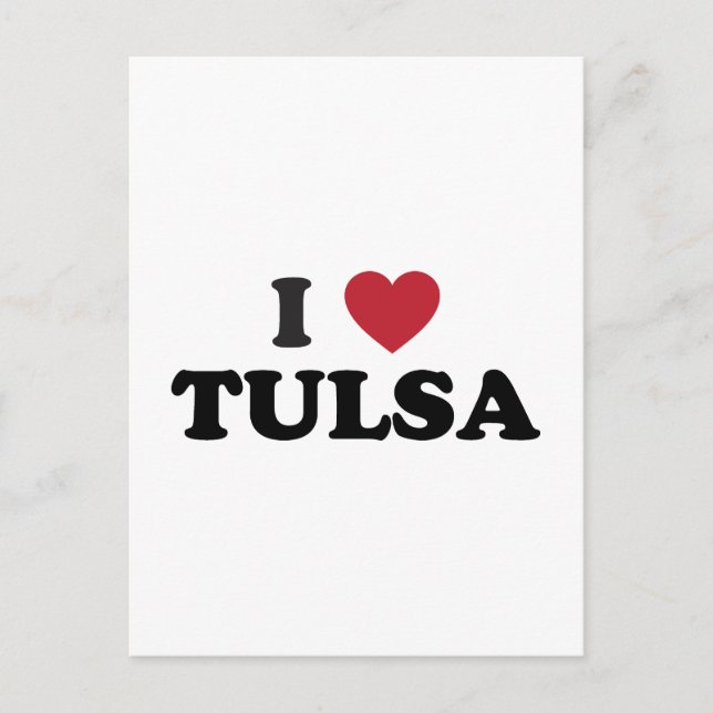 I Love Tulsa Oklahoma Postcard (Front)