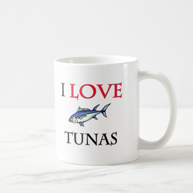 I Love Tunas Coffee Mug (Right)