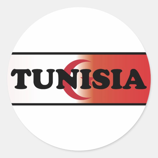 I Love Tunisia Classic Round Sticker (Front)