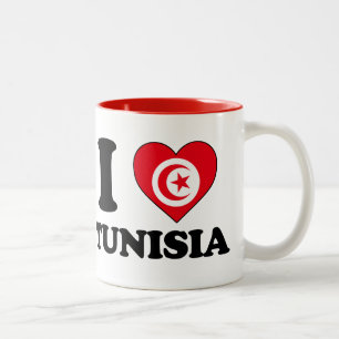 I love Tunisia Two-Tone Coffee Mug