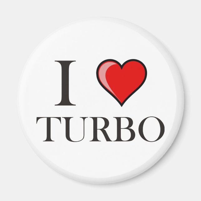 I Love Turbo Magnet (Front)