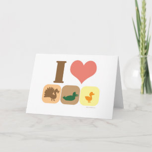 I Love Turducken! Holiday Card