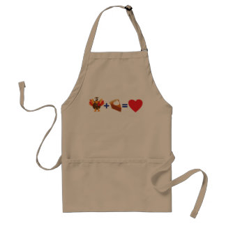 I Love Turkey and Pumpkin Pie Standard Apron