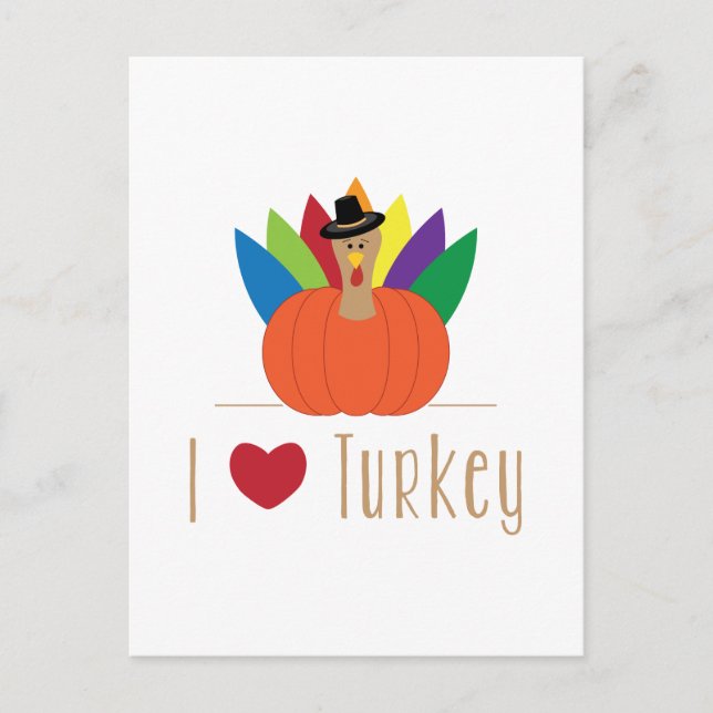 I Love Turkey Postcard (Front)