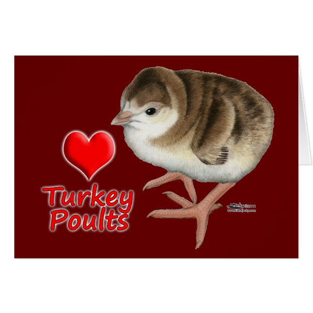 I Love Turkey Poults! (Front Horizontal)
