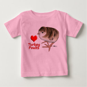 I Love Turkey Poults! Baby T-Shirt