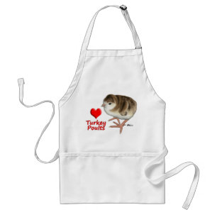 I Love Turkey Poults! Standard Apron