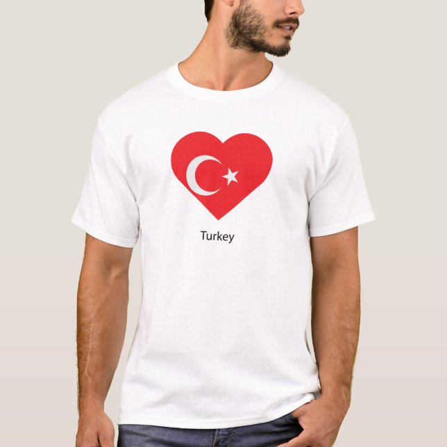 I Love Turkey T-Shirt (Front)