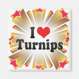 I Love Turnips Magnet