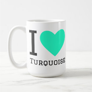 I love turquoise coffee mug