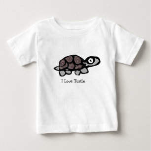 I Love Turtle Baby T-Shirt