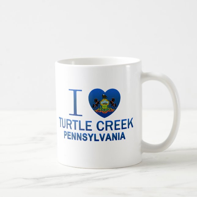 I Love Turtle Creek, PA Coffee Mug (Right)