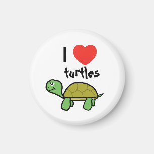 I love turtles magneet magnet