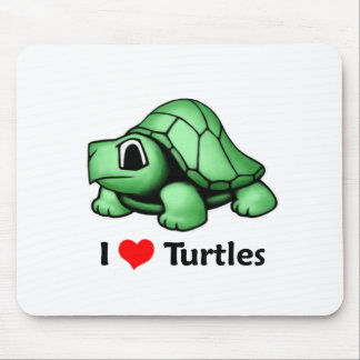 I love Turtles Mouse Pad