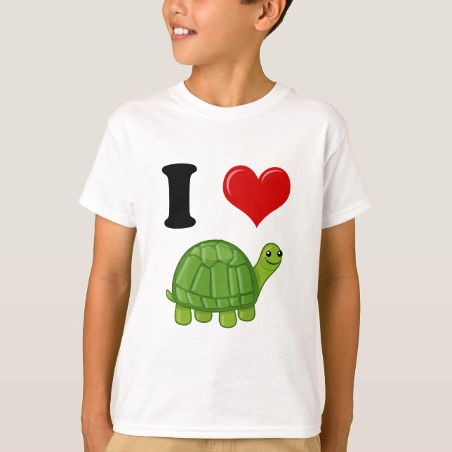 I Love Turtles T-Shirt (Front)