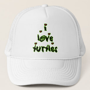 I Love Turtles Trucker Hat