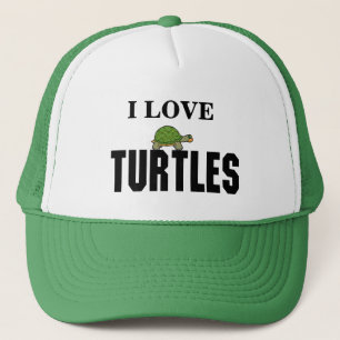 I Love Turtles Trucker Hat