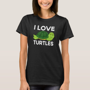 I Love Turtles Vintage Zoo Sea Ocean Fan T-Shirt