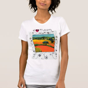 I LOVE TUSCANY ,SUNFLOWERS AND ORANGE FIELDS T-Shirt