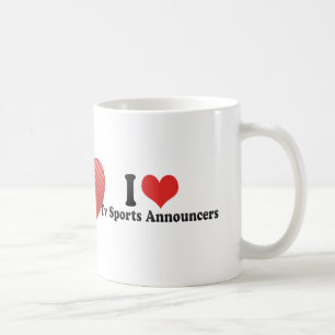 I Love Tv Sports Announcers Coffee Mug