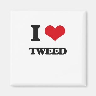I love Tweed Magnet