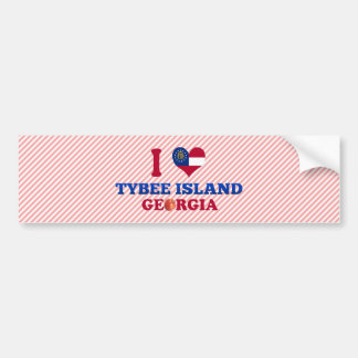 I Love Tybee Island, Georgia Bumper Sticker