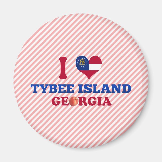 I Love Tybee Island, Georgia Magnet (Front)