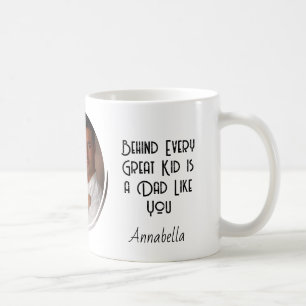 I love u Dad And Custom photo Coffee Mug