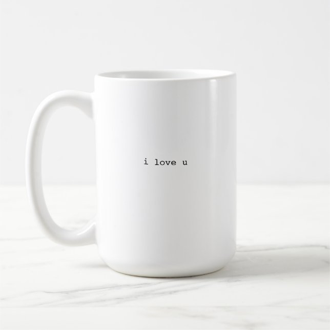 i love u mug (Left)