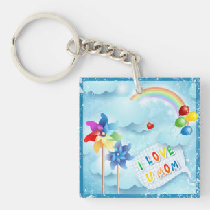 I love U mum Key Ring