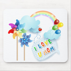 I love U mum Mouse Pad