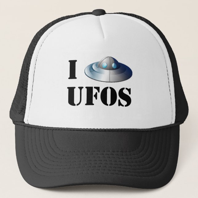 I Love UFOs Hat (Front)