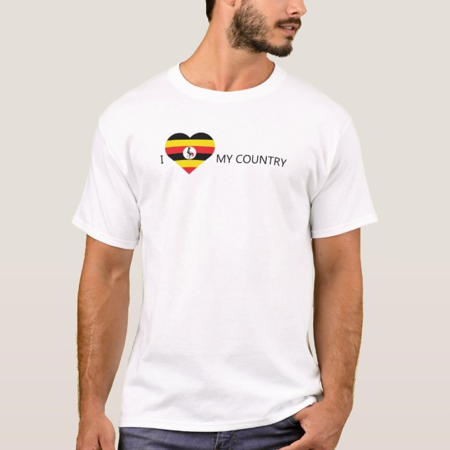 I Love Uganda T-Shirt (Front)